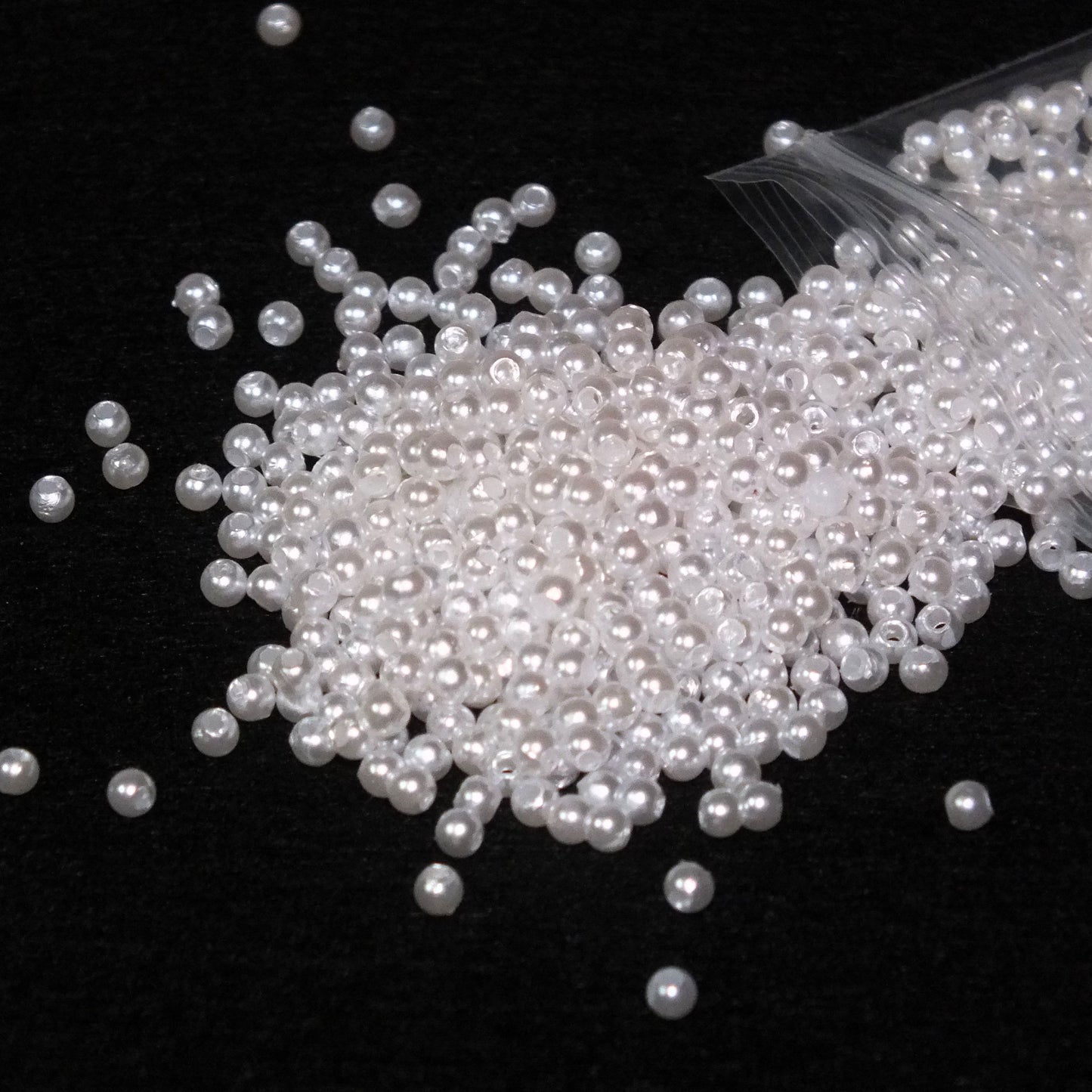 1,000pcs - 10,000pcs white 3mm imitation pearl acrylic beads