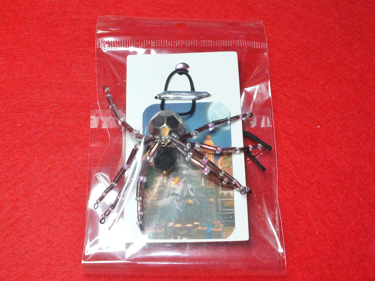Christmas spider hanging tree charms with folk tale story card
