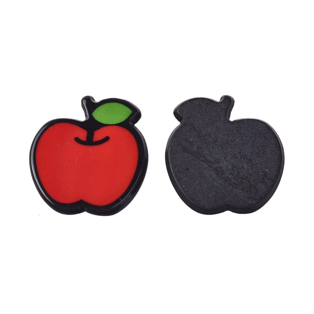 81pcs FRUIT cabochons - 15 styles, 17.5mm - 64mm flatbacks in hard plastic and soft PVC.