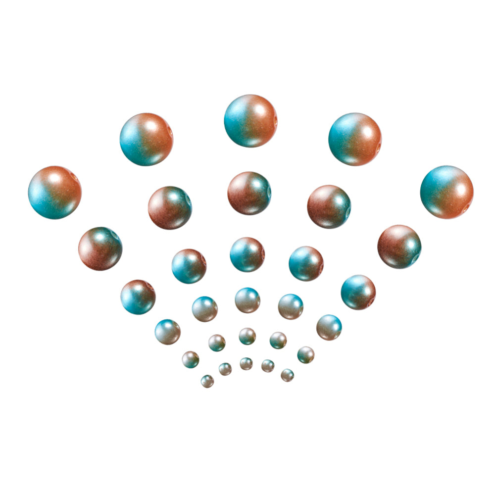 'Dawn Sky' mermaid gradient beads box, 564pcs in 3mm-12mm sizes