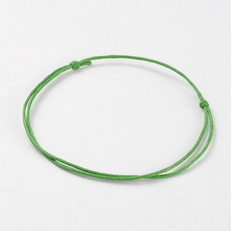 5 - 50 simple adjustable cord friendship bracelets, random mixed colours