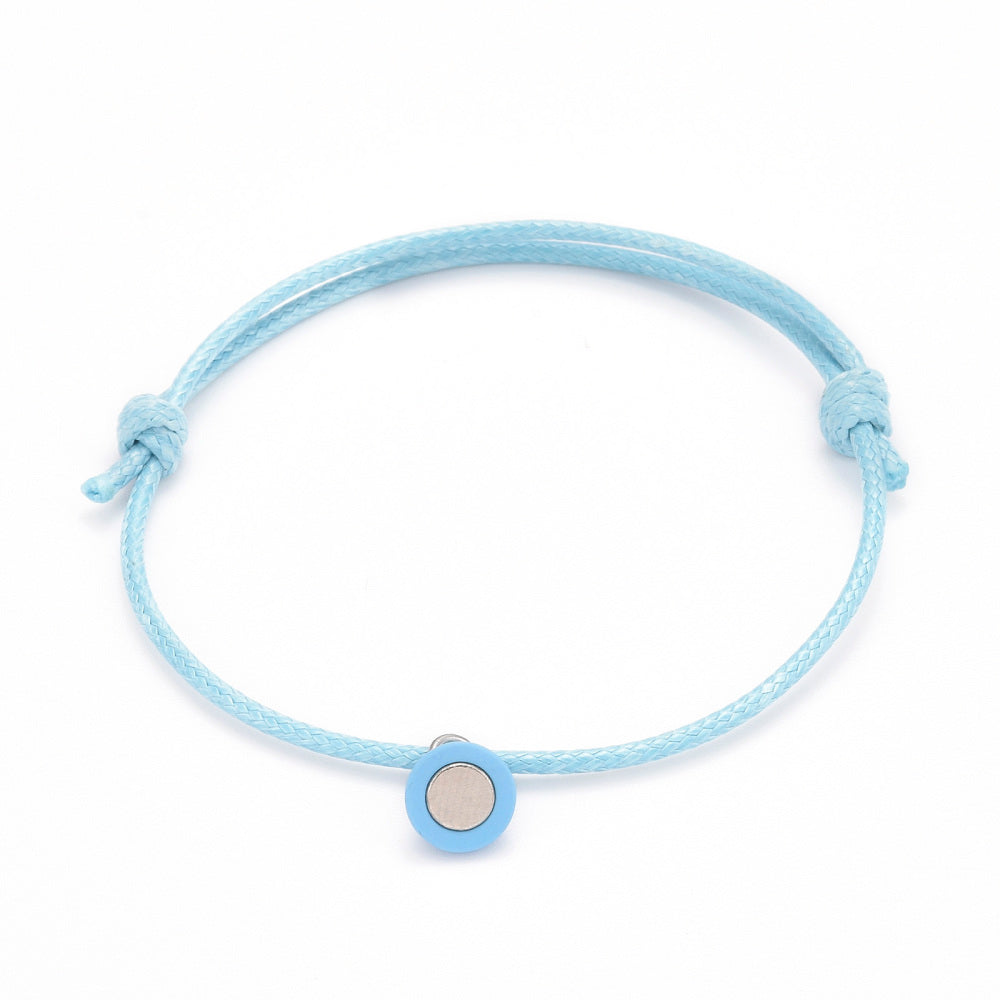 1 - 30 sets || pair of magnetic blue bracelets for couples / friendship bracelets