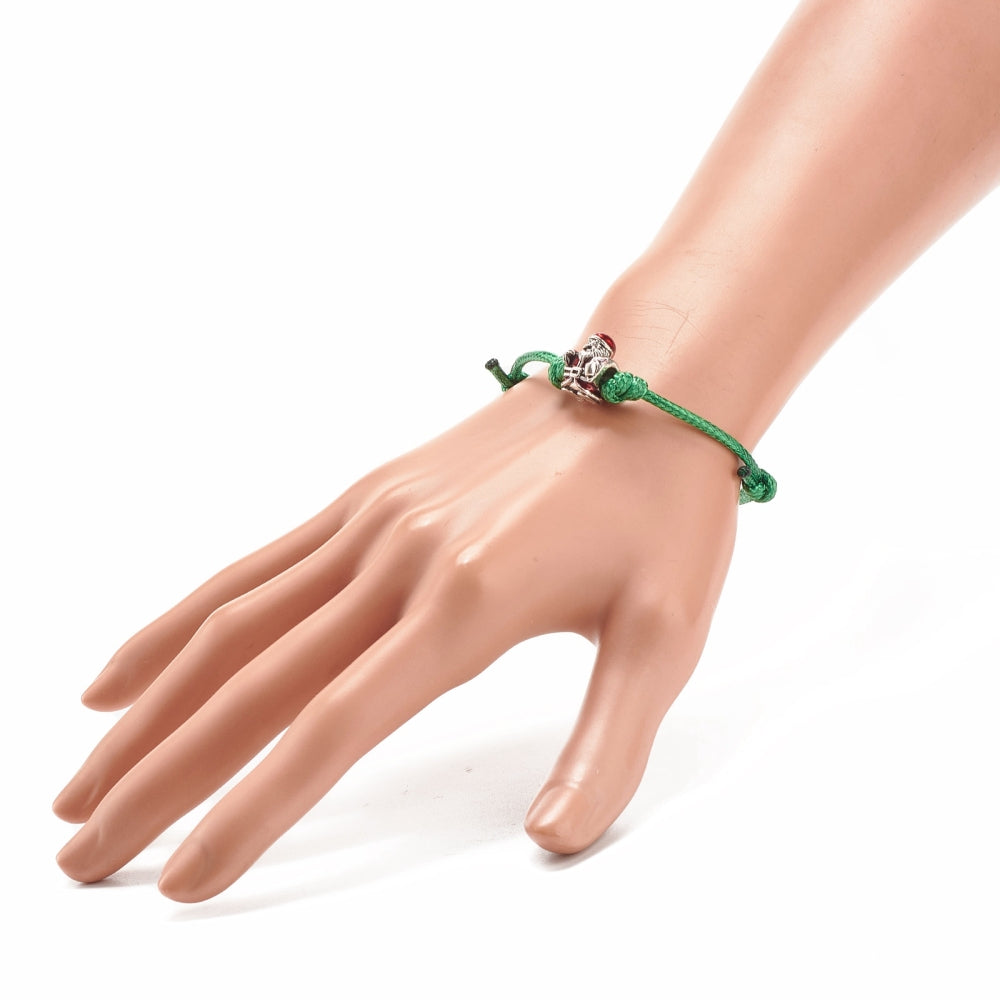 5 - 50 festive adjustable friendship charm bracelets, lovely Christmas gifts!