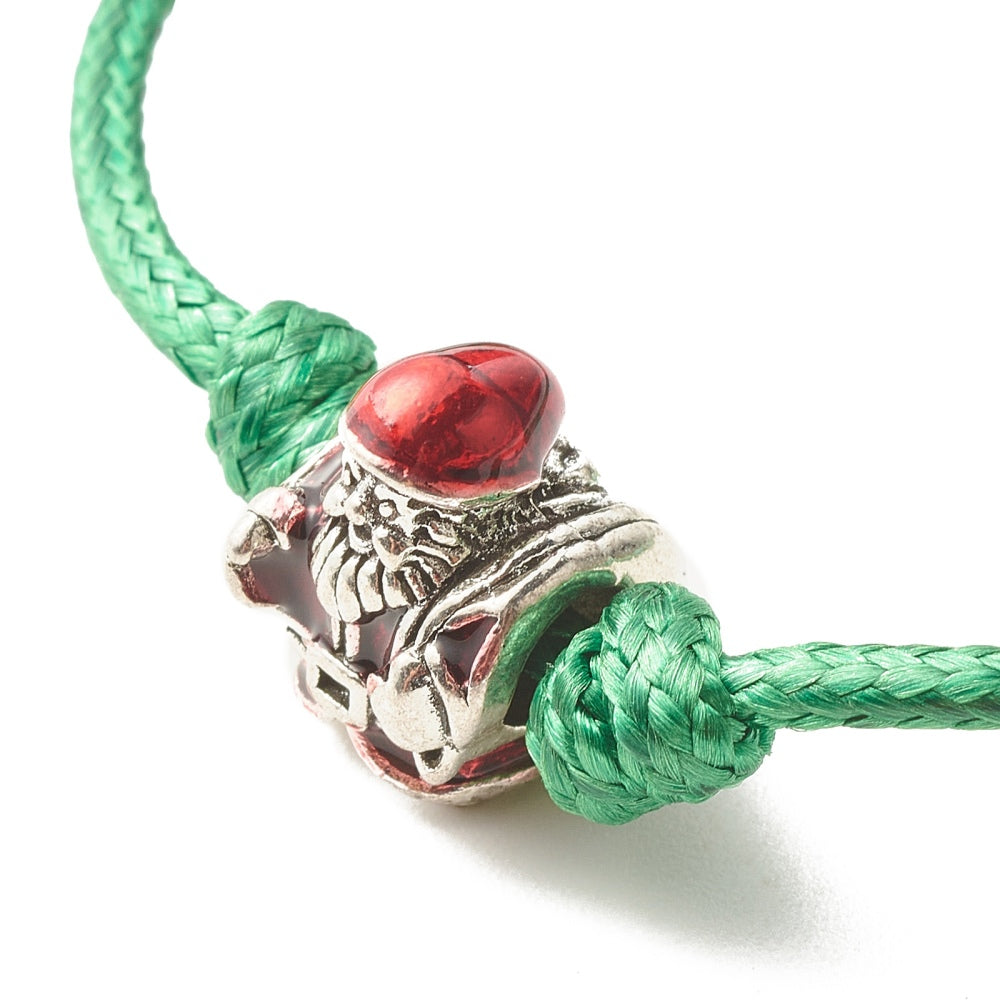 5 - 50 festive adjustable friendship charm bracelets, lovely Christmas gifts!
