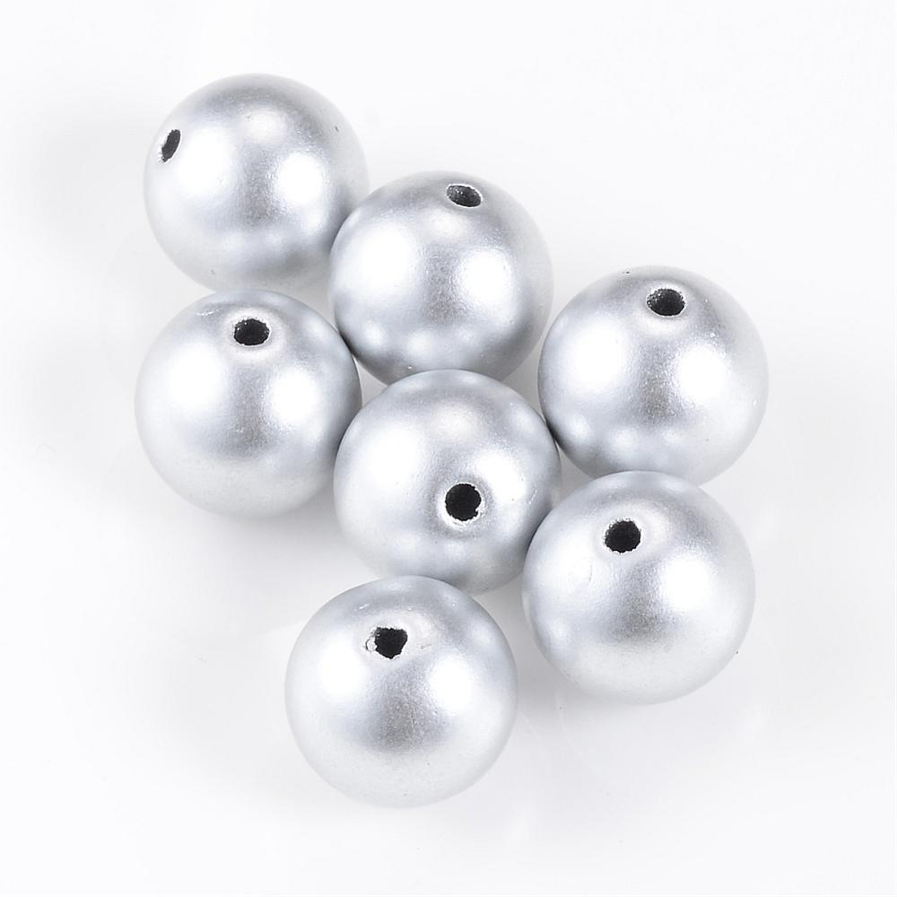 Gold & silver matte bead box, 6mm & 8mm - 140pcs