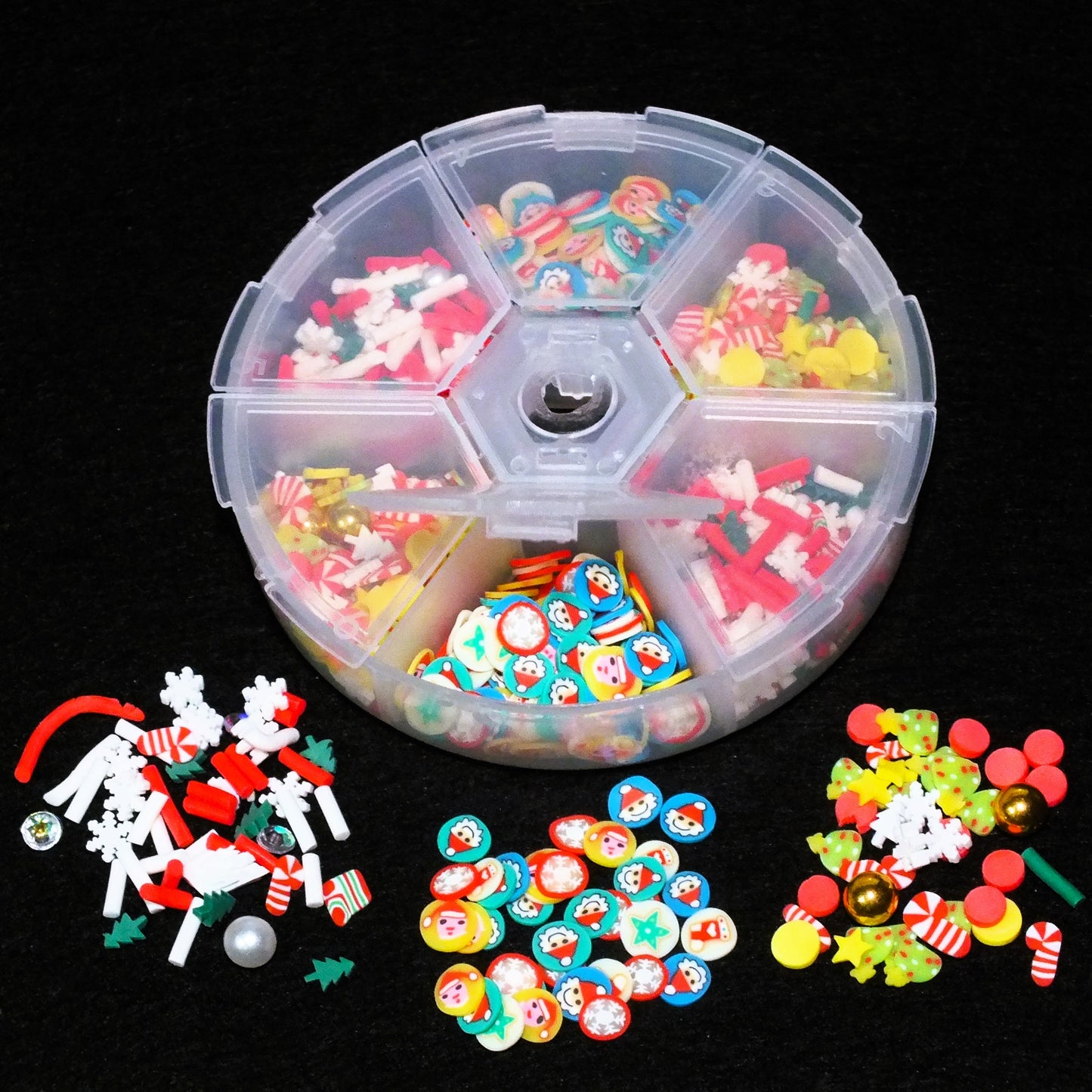 Christmas toppers + embellishments, mixed box for all sorts of crafts!