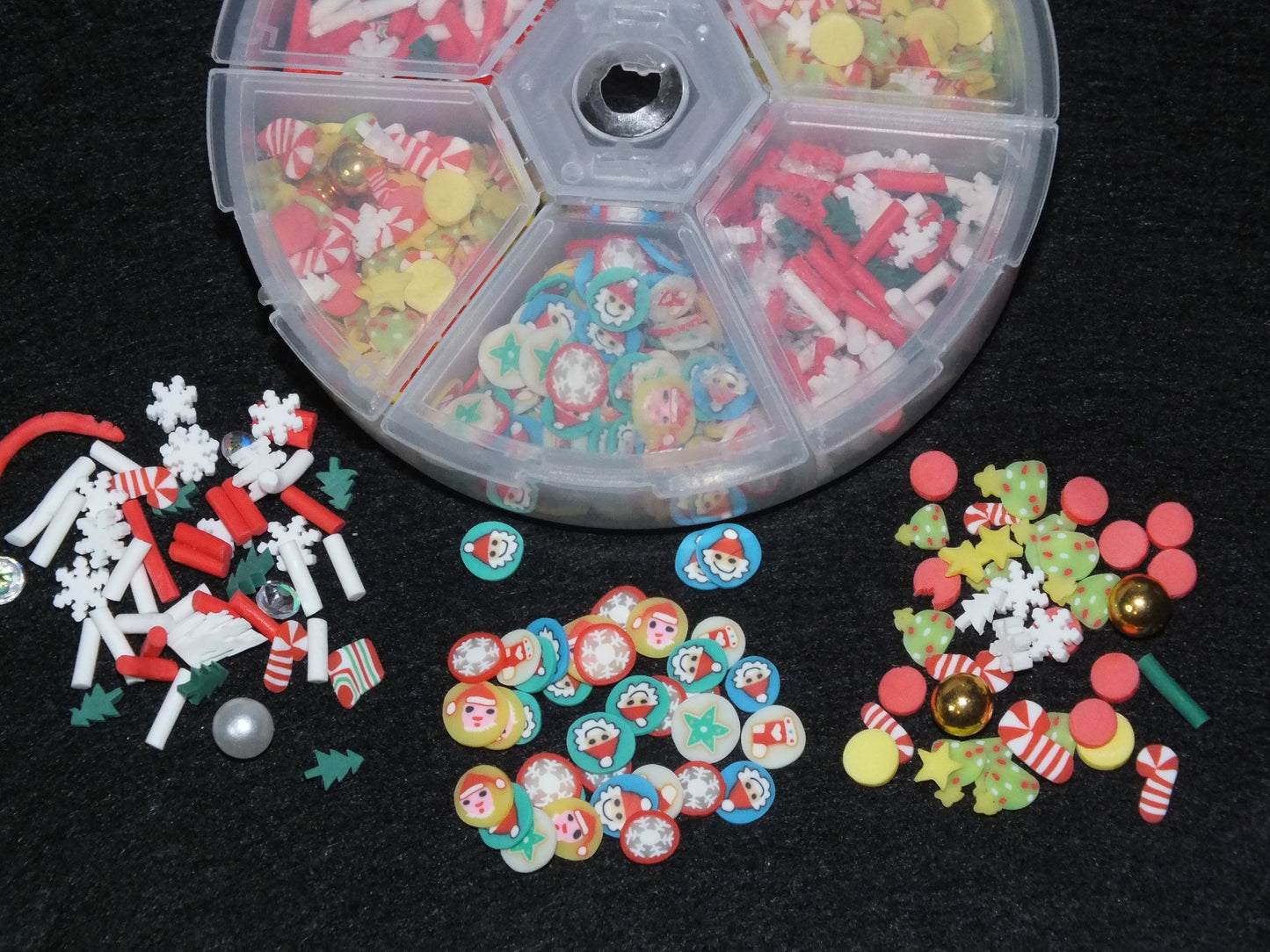 Christmas toppers + embellishments, mixed box for all sorts of crafts!