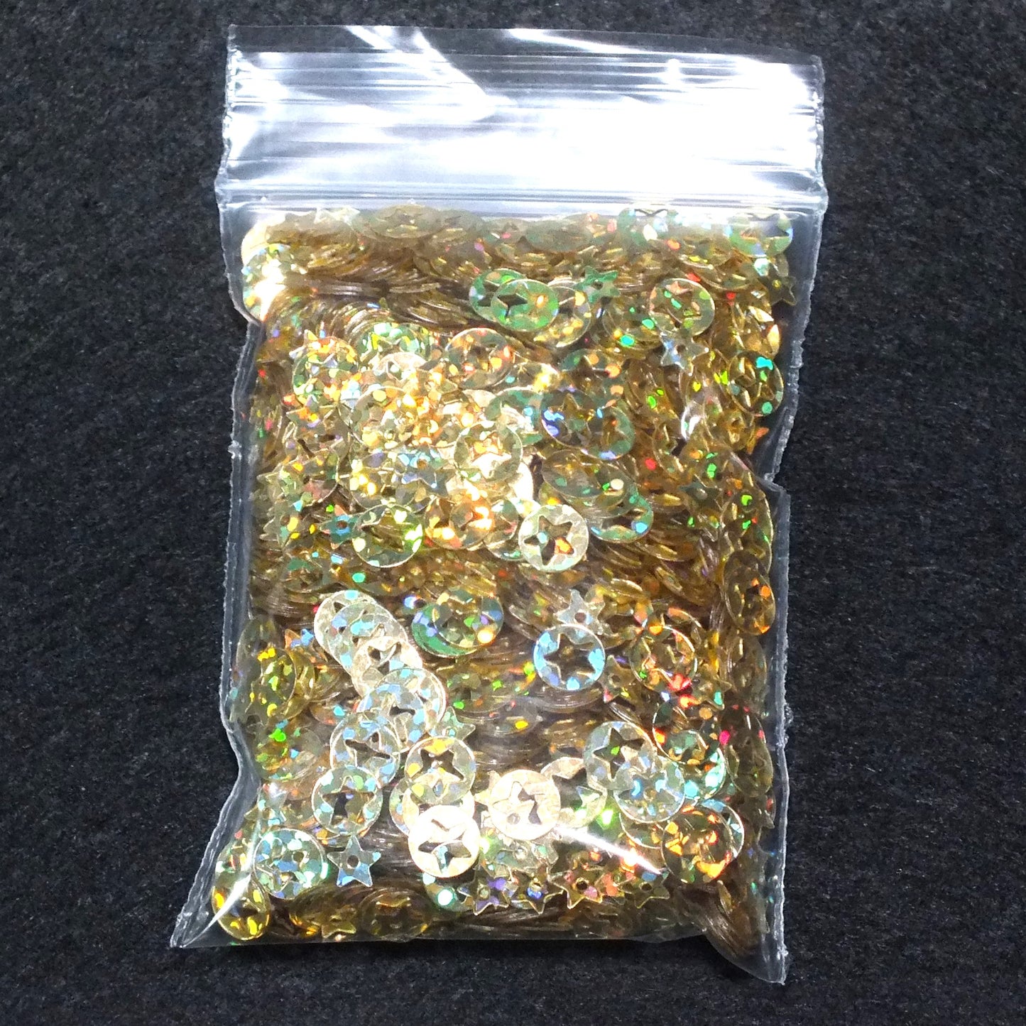15g pack 6mm gold star outlines sequin embellishment toppers