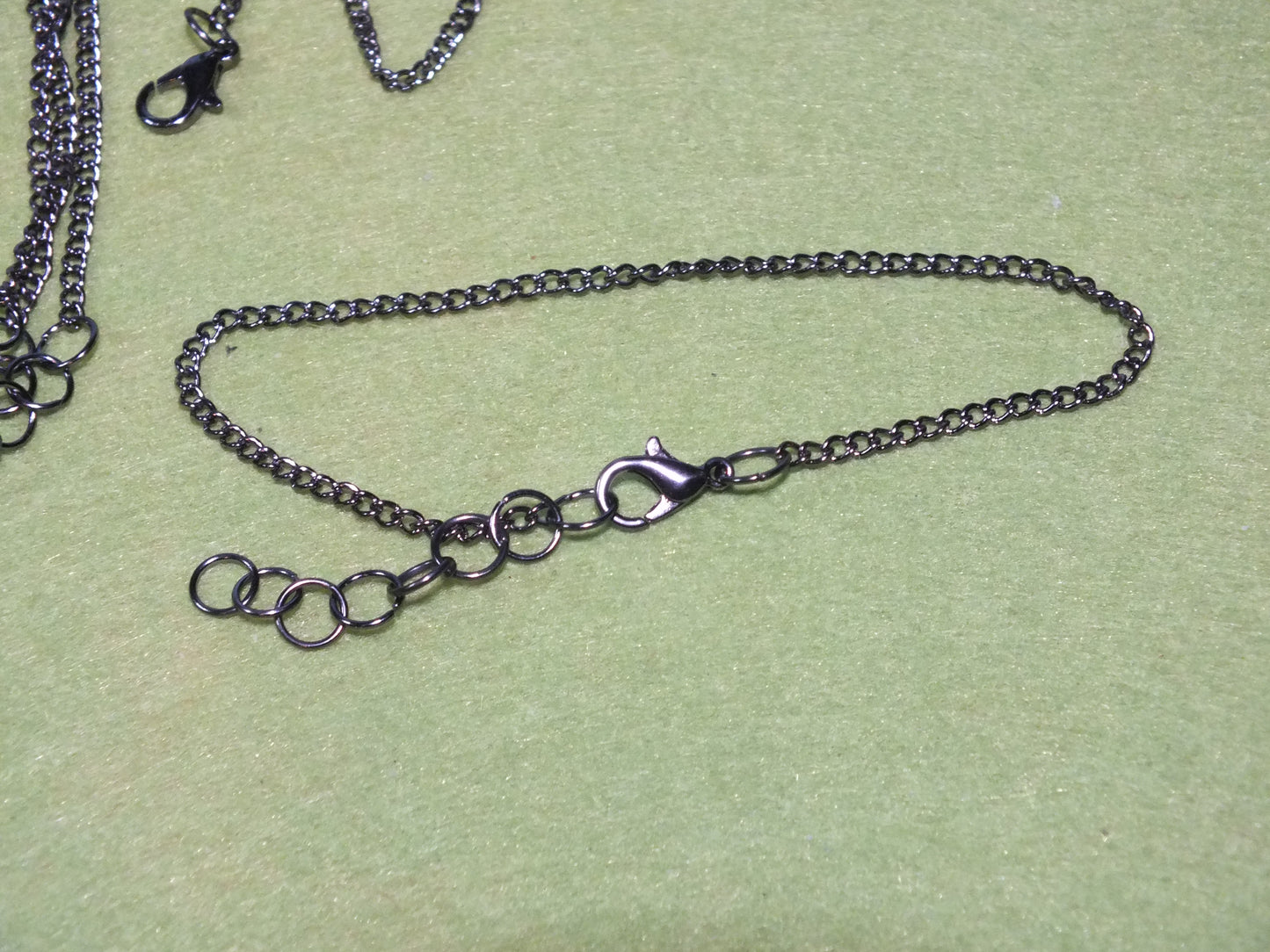 25 handmade black chain bracelets - job lot of friendship bracelets