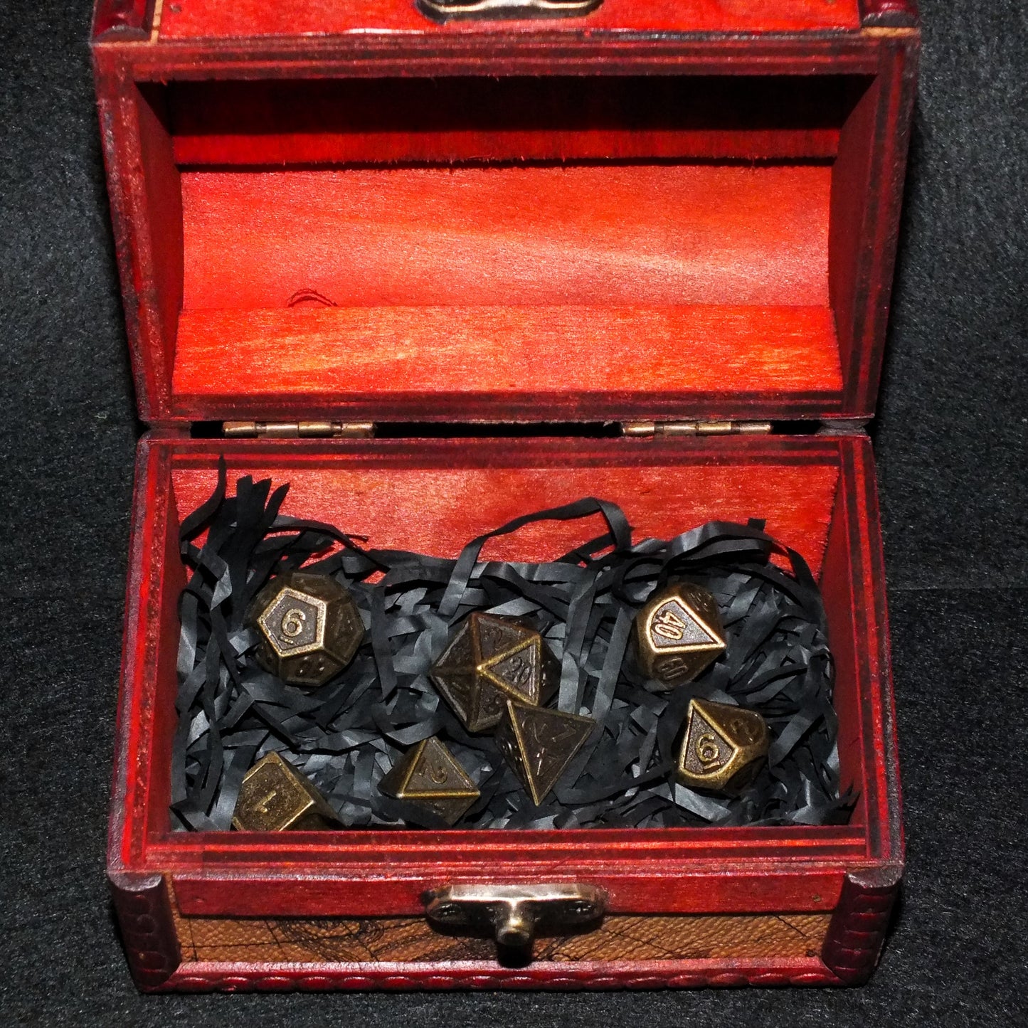 DICE CHEST + METAL DICE set - choose your chest and dice combo! Lovely TTRPG storage, ideal gift or to treat yourself!