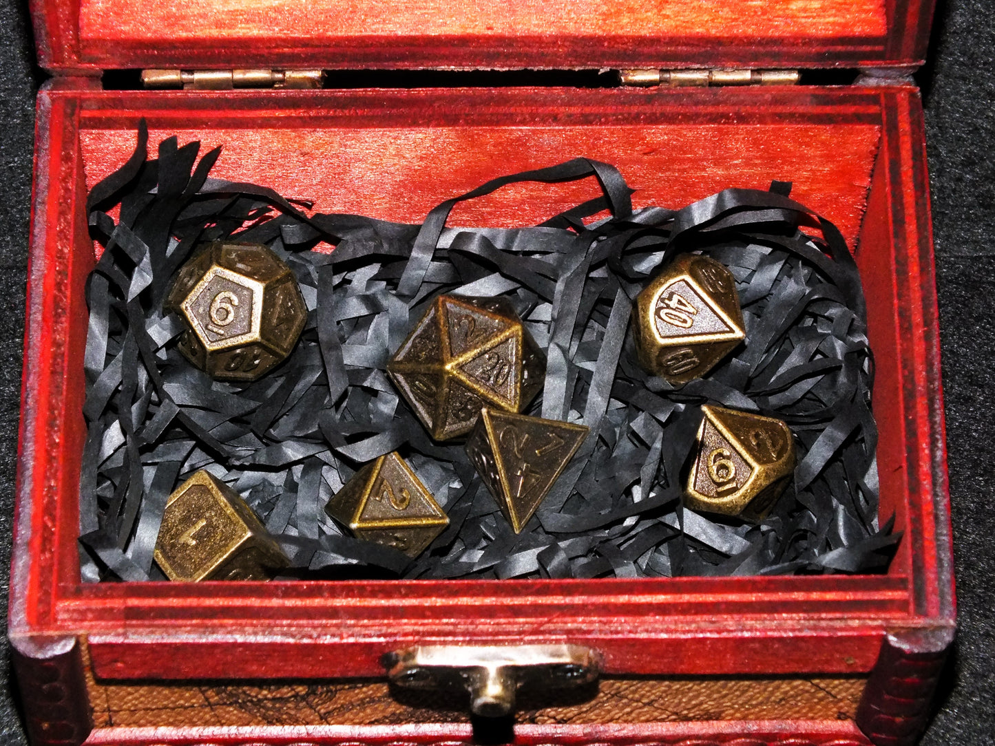 DICE CHEST + METAL DICE set - choose your chest and dice combo! Lovely TTRPG storage, ideal gift or to treat yourself!
