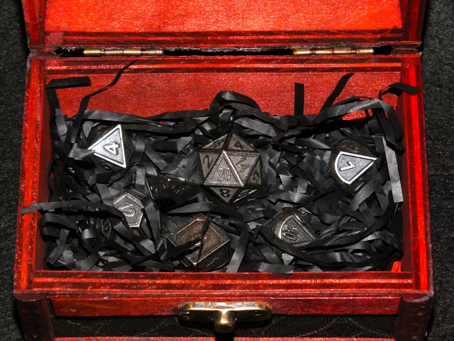 DICE CHEST + METAL DICE set - choose your chest and dice combo! Lovely TTRPG storage, ideal gift or to treat yourself!