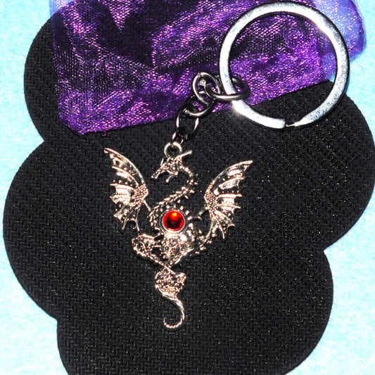 Large DRAGON keyring - Lovely gift for your DnD / TTRPG group or DM!