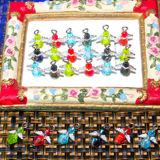 Forest Fruit mix handmade guardian angel charms (24-120pcs)