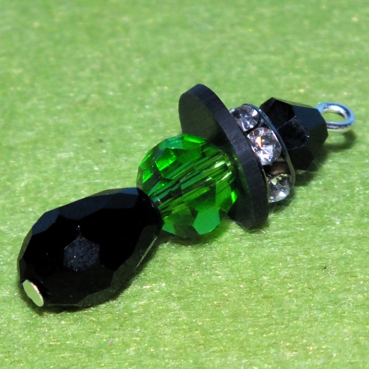 6pcs handmade WITCH charms, halloween glass pendants