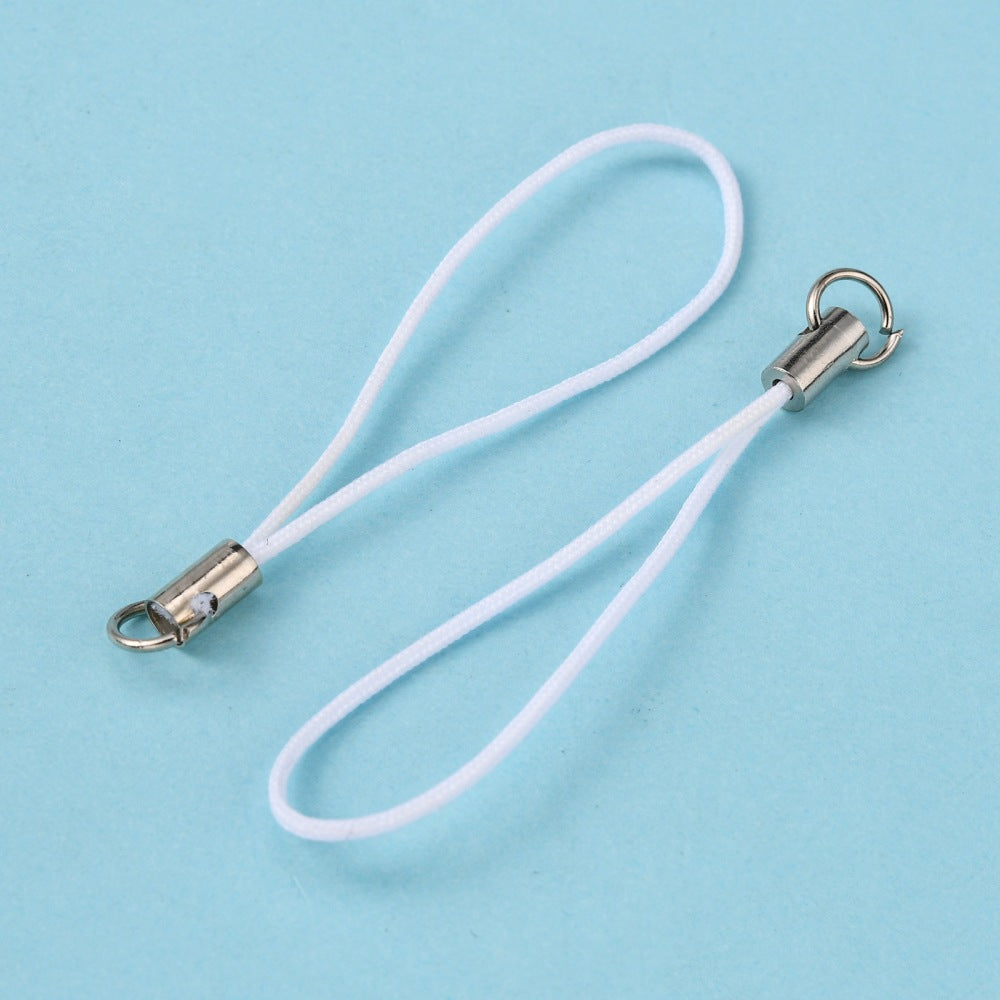 White pearl angel charms (24-250pcs, plain, on clasps or lanyards)