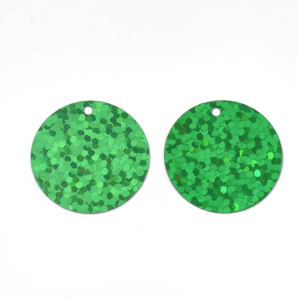 10g pack of large round laser sequins, 19.5mm (approx. 150pcs)