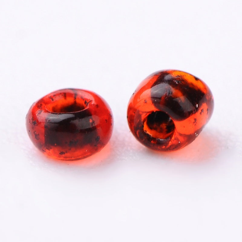 2mm blood berry red glass seed beads, 50g - 1kg