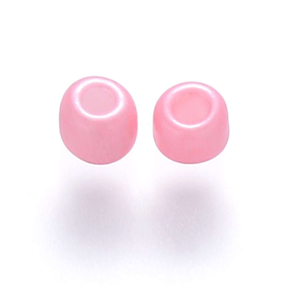 4mm - 5mm pink glass seed beads, 50g - 1kg