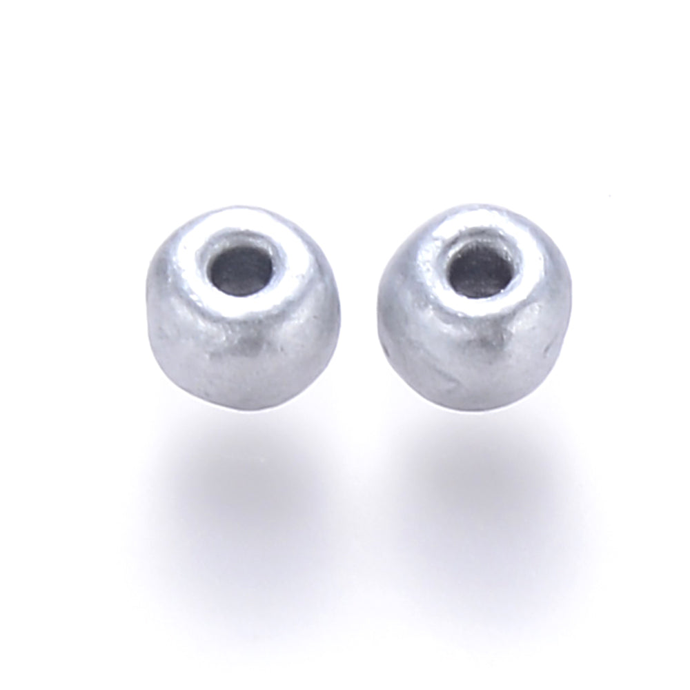 4mm - 5mm silver glass seed beads, 50g - 1kg
