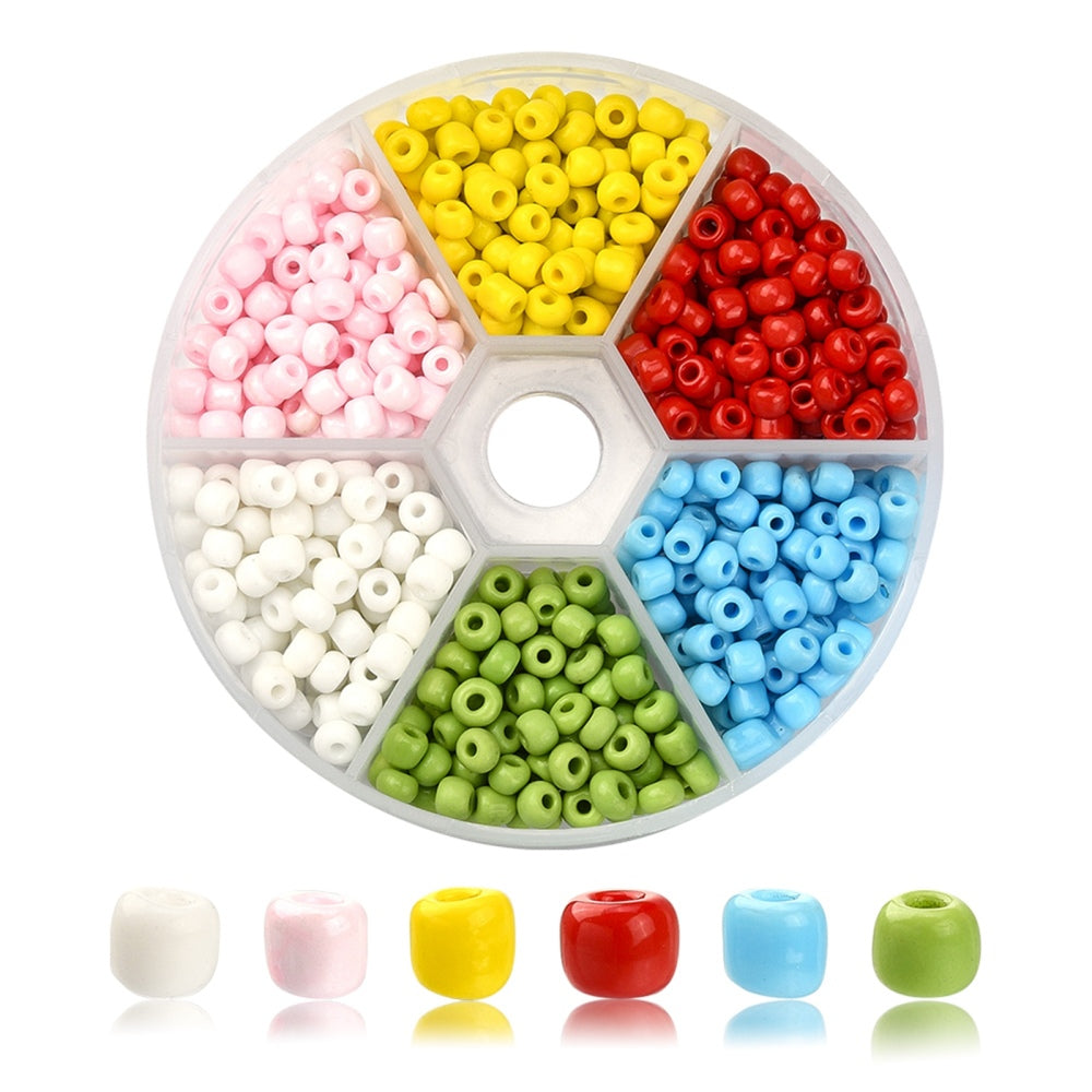 4mm Bright mix seed bead multicoloured selection box