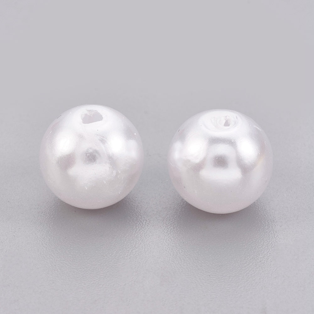 1,000pcs - 10,000pcs white 3mm imitation pearl acrylic beads
