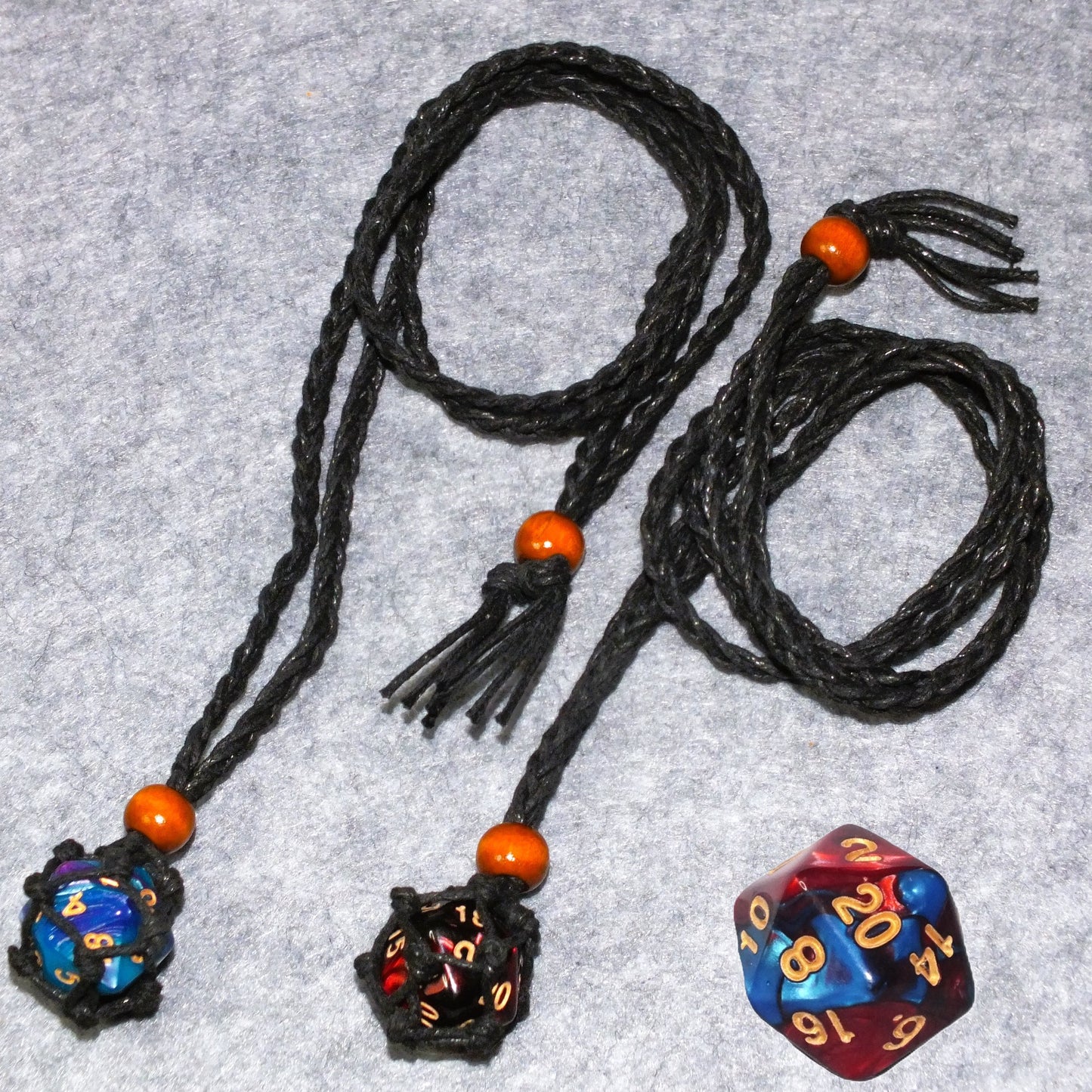 Wearable DICE JAIL plus d20 - Choose your necklace / dice combo & punish your Nat 1!
