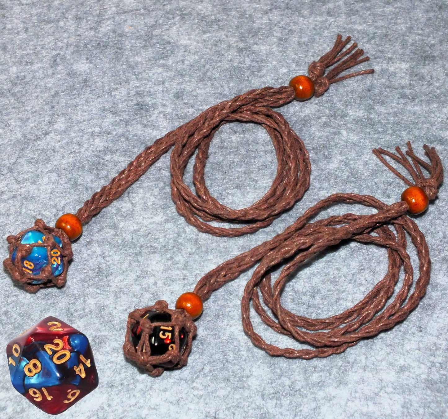 Wearable DICE JAIL plus d20 - Choose your necklace / dice combo & punish your Nat 1!