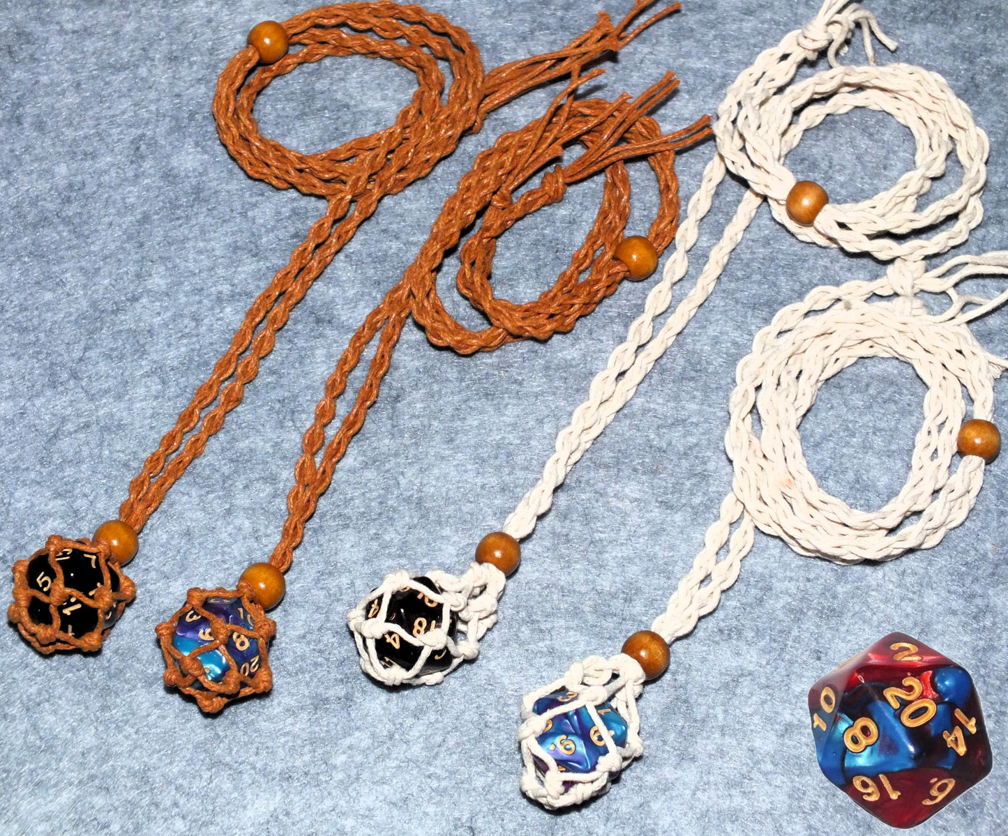 Wearable DICE JAIL plus d20 - Choose your necklace / dice combo & punish your Nat 1!
