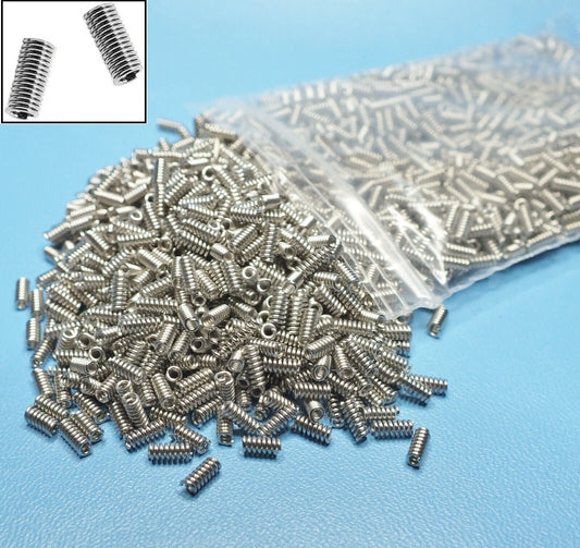 75g - 750g (2,000 - 20,000pcs) column spacer beads, 4mm x 2mm. Platinum finish findings.