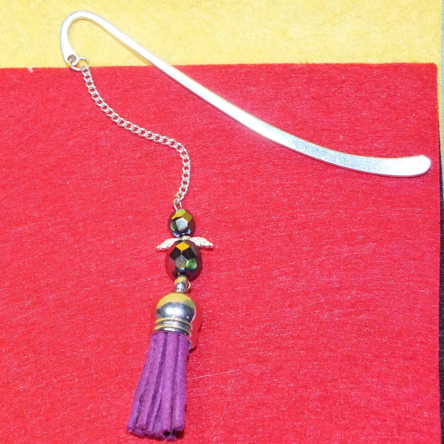 Guardian Angel bookmark with tassel - Lovely stocking fillers, Christmas, Birthday, Xmas gifts