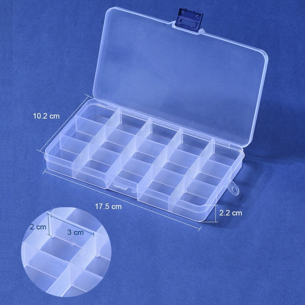 1500pc glass bicones in box, 4mm
