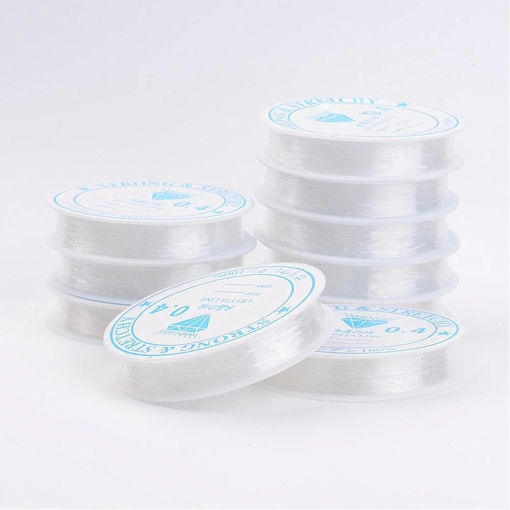 2 rolls of beading elastic, choose from 0.4mm to 1.0mm