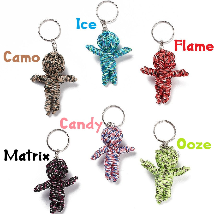 Little Poppet People - Keyring figures (who definitely don't watch you while you sleep) - Halloween goth gift