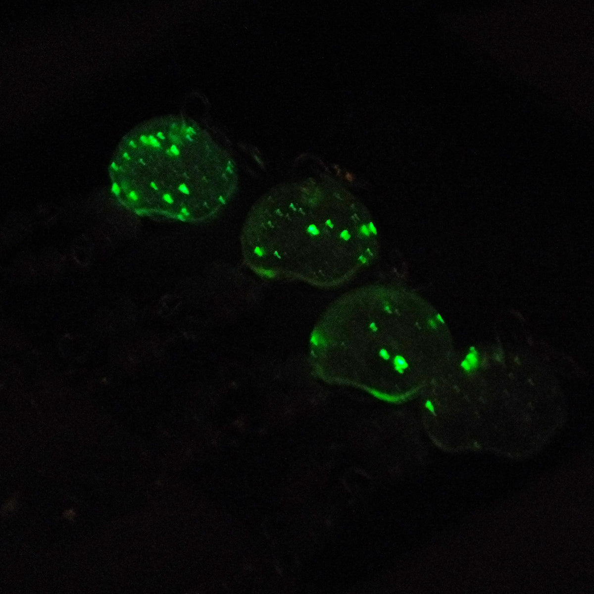 Set of 4 Jellyfish Glow In The Dark Handmade Dangle Charms