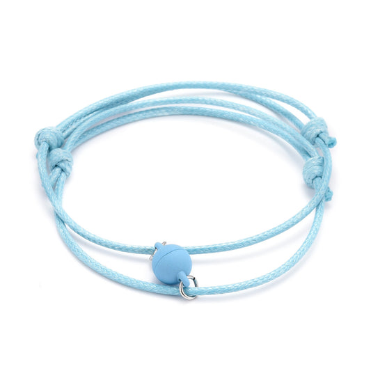 1 - 30 sets || pair of magnetic blue bracelets for couples / friendship bracelets