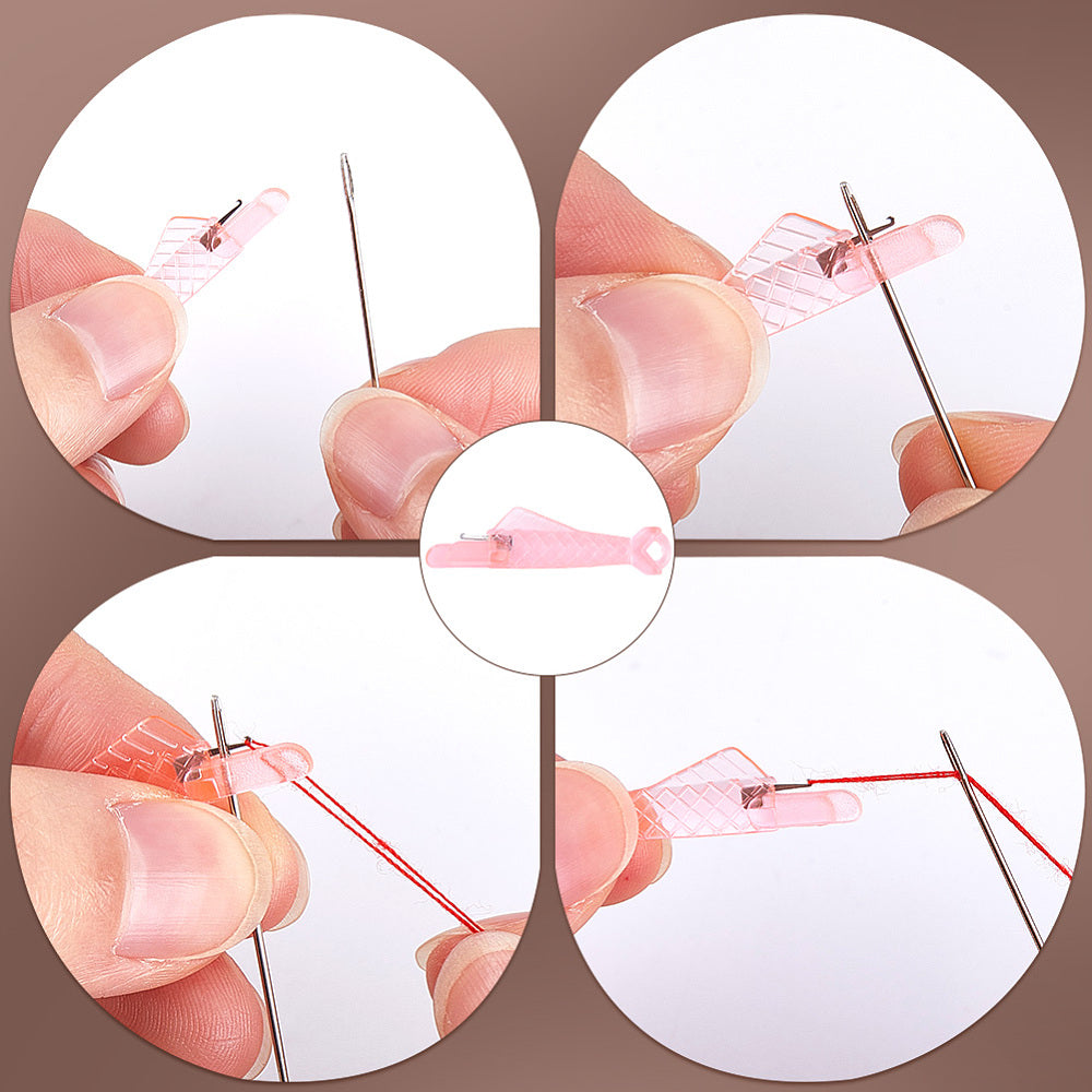 12 x Fish needle threaders, sewing & embroidery tools