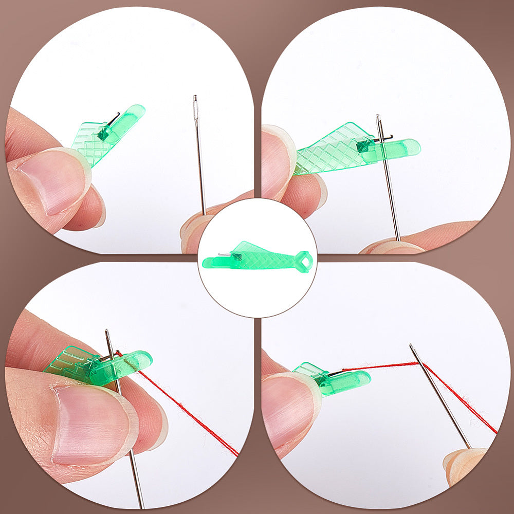12 x Fish needle threaders, sewing & embroidery tools