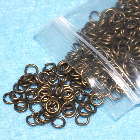 500pcs bronze tone 4mm jump rings
