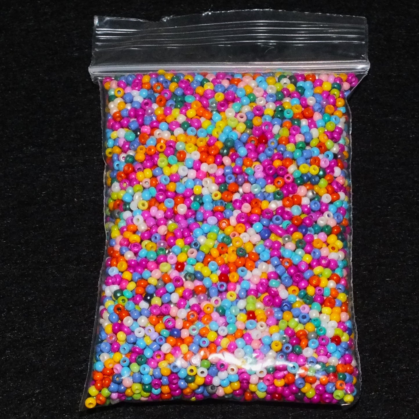 2mm x 1.5-2mm sprinkles mix glass seed beads, 50g - 1kg