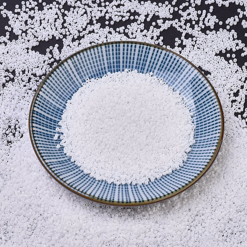 DB0200 Opaque White - 5.2g Miyuki 11/0 Delica glass seed beads