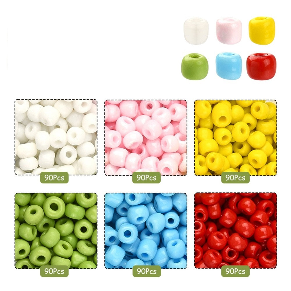 4mm Bright mix seed bead multicoloured selection box