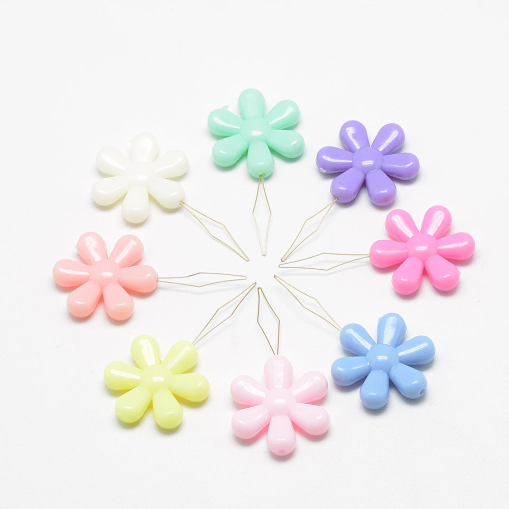 5 x Flower needle threaders, sewing & embroidery tools