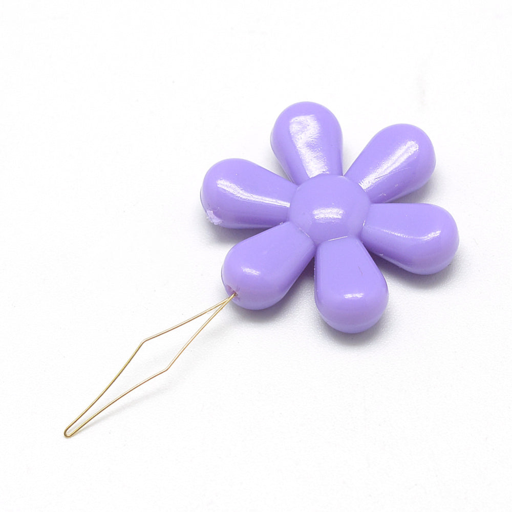 5 x Flower needle threaders, sewing & embroidery tools