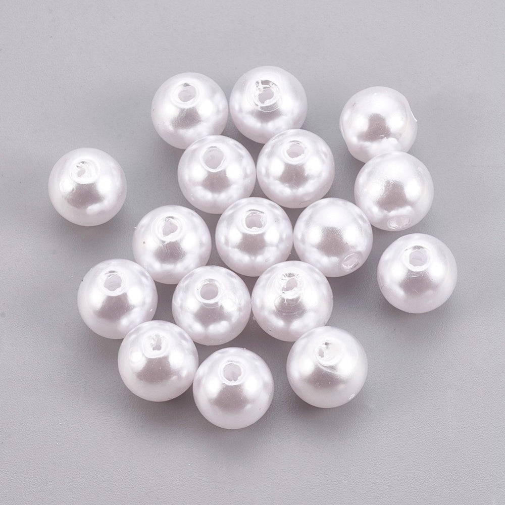 1,000pcs - 10,000pcs white 3mm imitation pearl acrylic beads