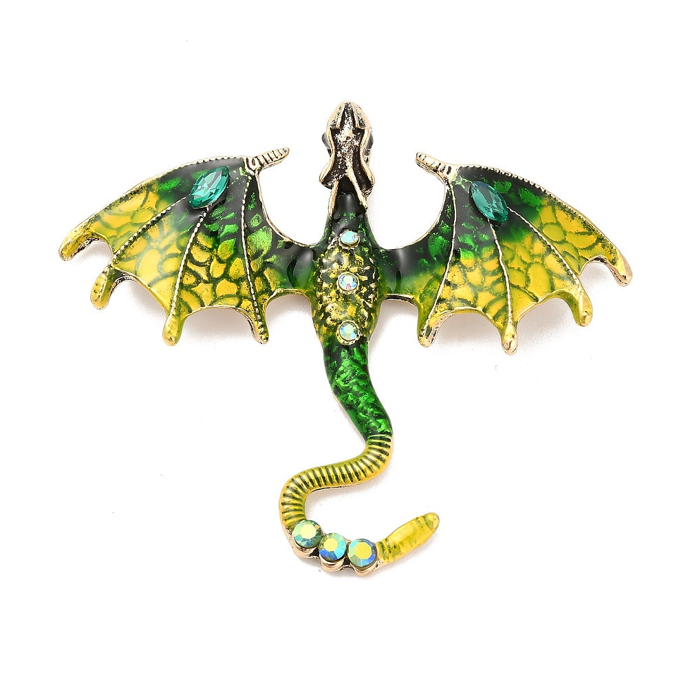 Flying Dragon Brooch - choose colour & style