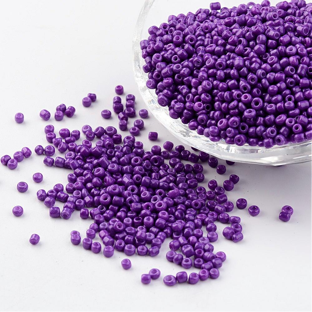 2mm Forest Fruits purple seed bead selection box - assorted styles and finishes