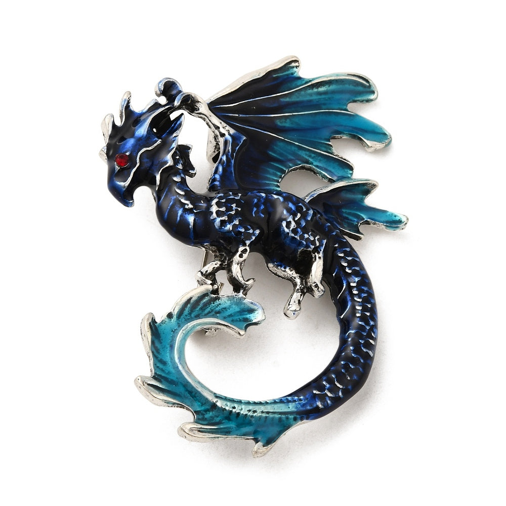 Flying Dragon Brooch - choose colour & style