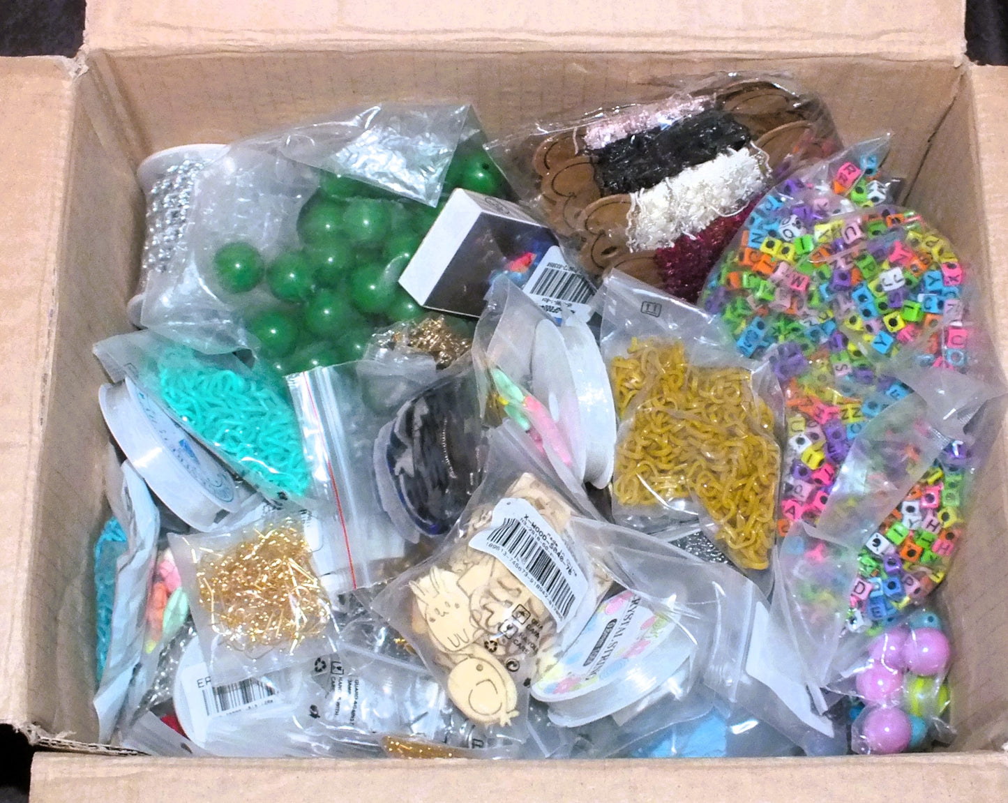 4kg MYSTERY BOX! - Beads, charms, findings, stringing materials + more. Free postage!