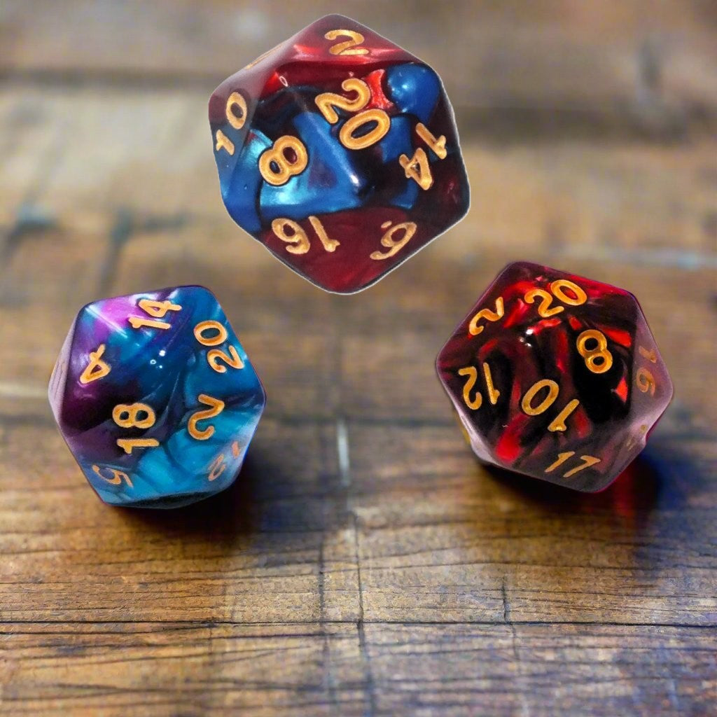 Wearable silver tone chain DICE JAIL plus d20 - Choose your necklace / dice combo & punish your Nat 1!